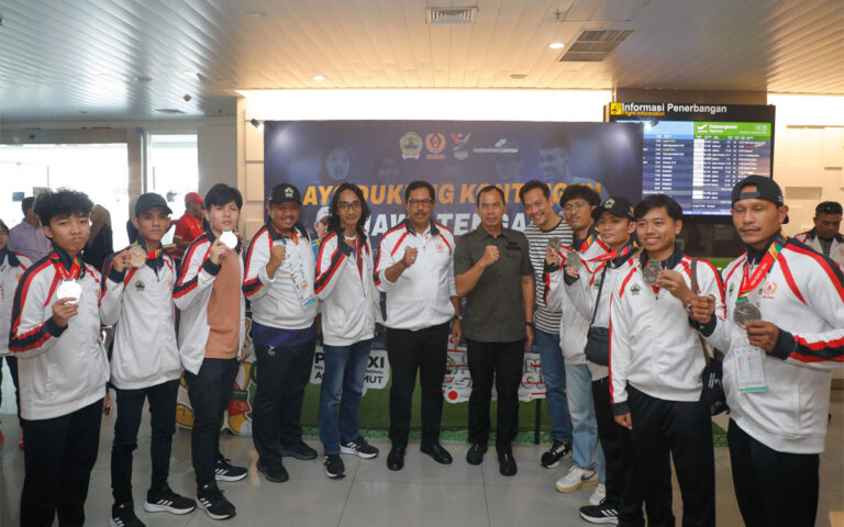 Bawa Pulang 260 Medali, Nana  Sambut Hangat Kedatangan Kontingen Jateng