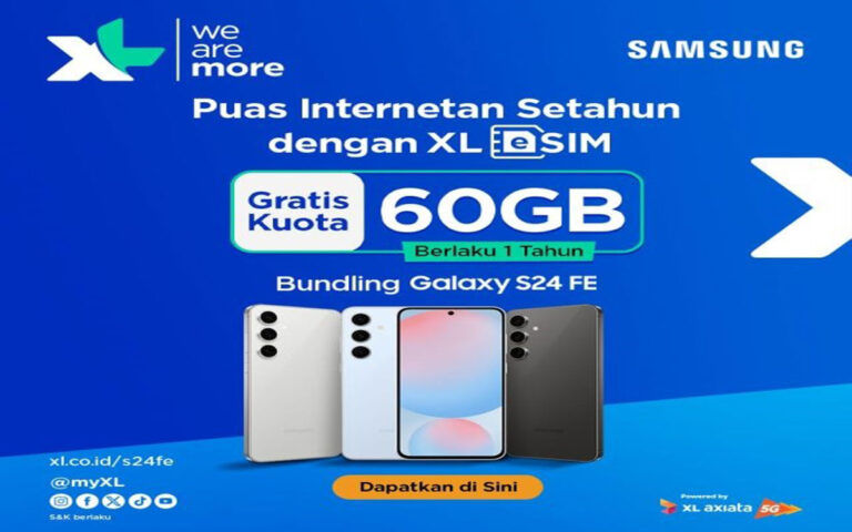 XL Axiata-Samsung Galaxy S24 FE Luncurkan Bundling eSIM