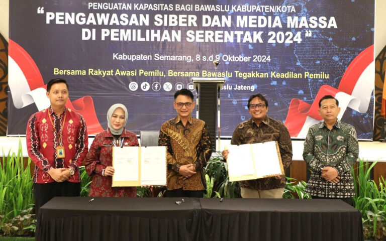 Diskominfo Jateng dan Bawaslu Sepakat Awasi Konten Negatif Pilkada 2024
