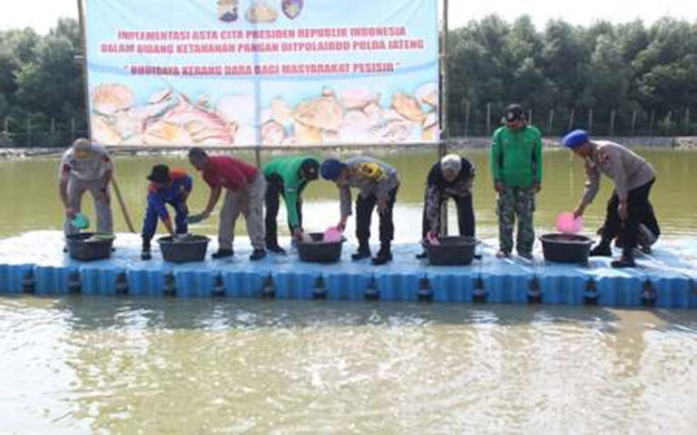 Dukung Ketahanan Pangan, Ditpolairud Polda Jateng Tebar 5 Ton Benih Kerang Dara