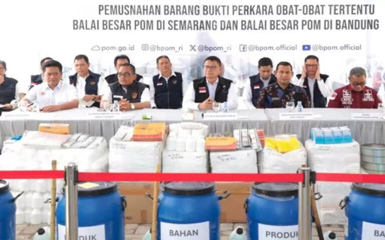 BPOM Musnahkan Tablet Obat-Obat Tertentu Ilegal Senilai Rp399 Miliar