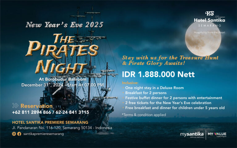 Sambut Tahun Baru, Hotel Santika Premiere Semarang Hadirkan Kemegahan “The Pirates Night”