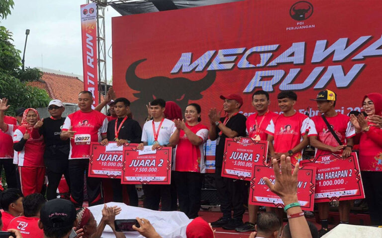 7.000 Peserta Ikut Ramaikan Megawati Run PDIP Jateng