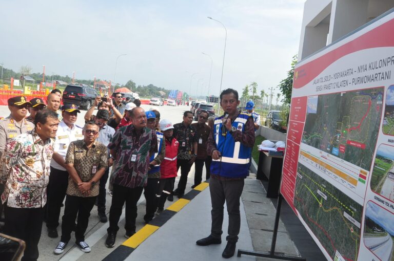 Jelang Lebaran, Luthfi Cek Kesiapan Tol Klaten – Batas Yogyakarta