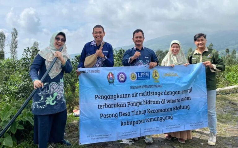 Pengabdian Masyarakat, USM Lakukan Pengangkatan Air di Wisata Posong