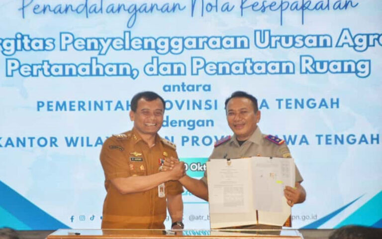 Pemprov Jateng dan BPN Sepakat Jaga Lahan Pangan