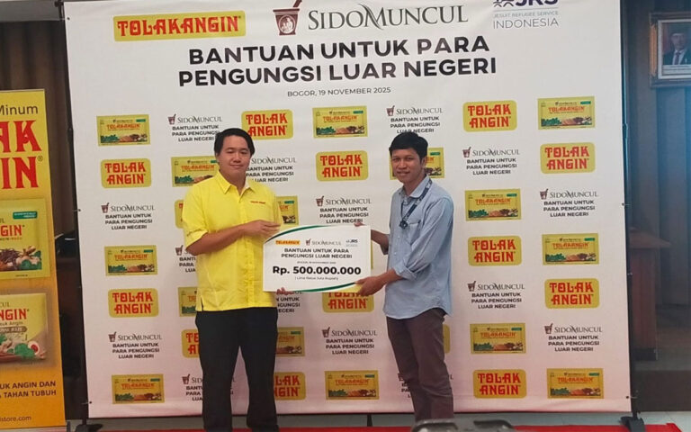 Sido Muncul Salurkan Bantuan Rp500 Juta Untuk Pengungsi Luar Negeri di Bogor