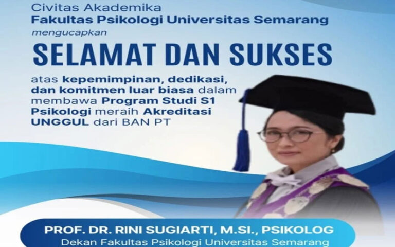 Prodi S1 Psikologi USM Raih Akreditasi Unggul
