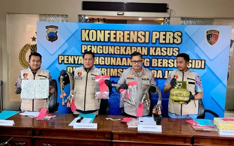Polda Jateng Amankan Empat Pelaku Penyalahgunaan LPG Subsidi