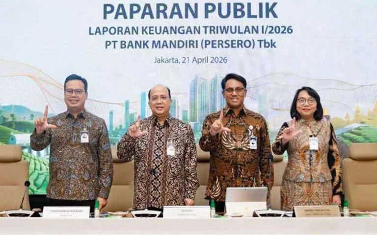 Bank Mandiri Kuartal I-2026 Bukukan Laba Rp15,4 Triliun