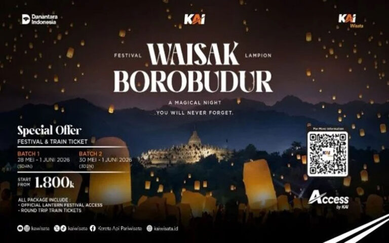 KAI Wisata Hadirkan Paket Spesial Festival Waisak Borobudur