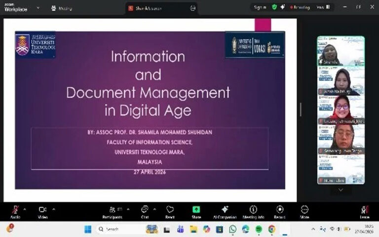 Mahasiswa SV Undip Asah Literasi Digital Bersama Dosen Universiti Teknologi Mara Malaysia