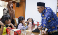 Momen Anak-Anak TK Belajar Pemerintahan Langsung dari Wagub Taj Yasin